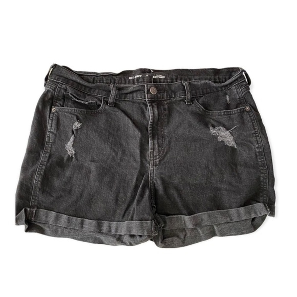 Old Navy Shorts Women’s Size 14 Mid Rise Boyfriend Pockets Distressed
